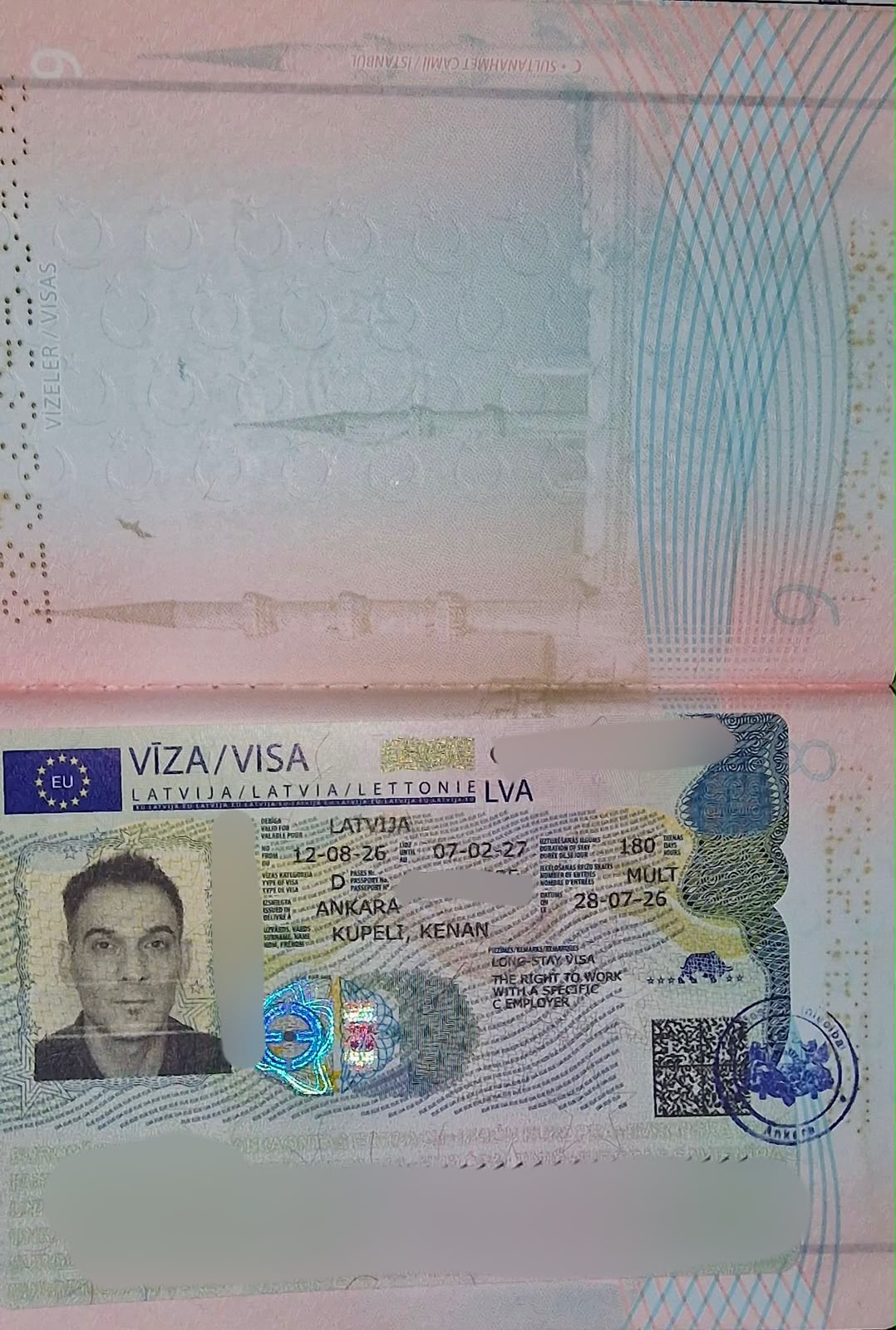 Letonya iş vizesi
